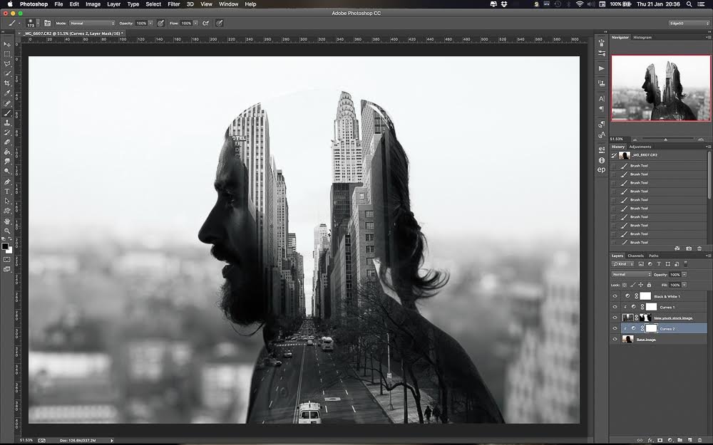 Мультиэкспозиция в Photoshop