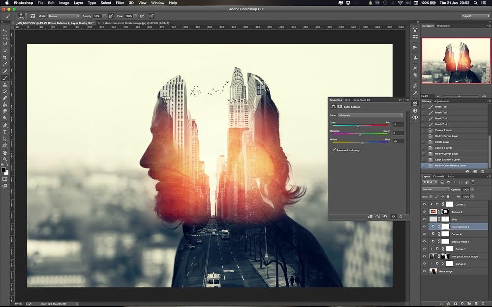 Мультиэкспозиция в Photoshop